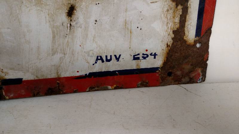 lot 27 image: Polarine Motor Oil Porcelain Sign, 28...