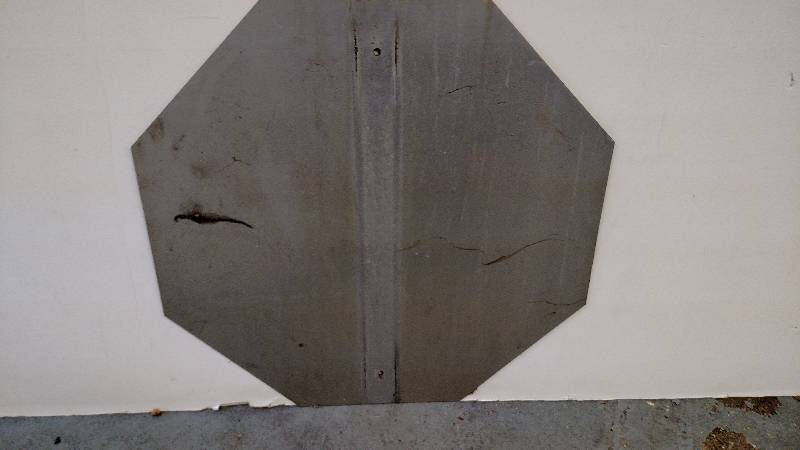 lot 46 image: Stop Aluminum Sign, 30 x 30...