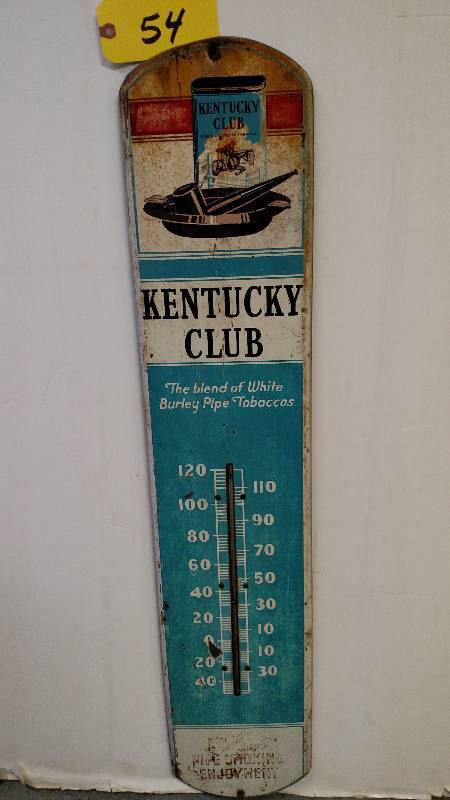 lot 54 image: Kentucky Club Pipe Tobaccos Thermom...