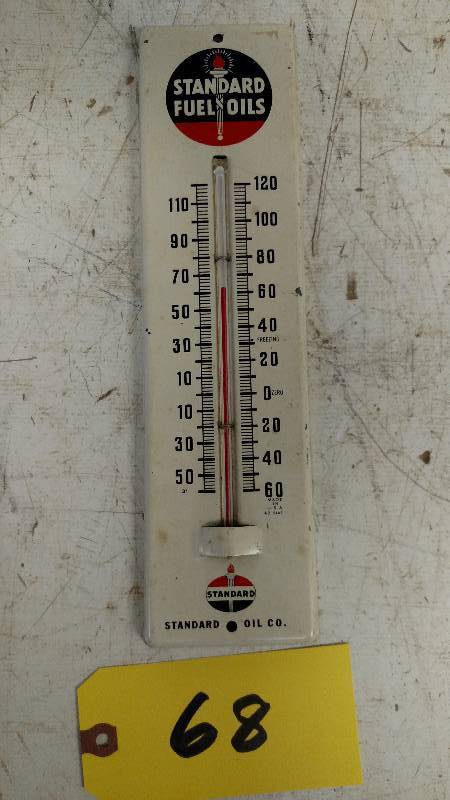 lot 68 image: Standard Oil Fuel Oils Thermometer,...