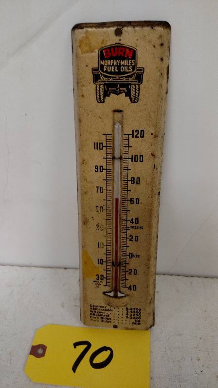 lot 70 image: Burn Murphy Miles Fuel Oils Thermom...