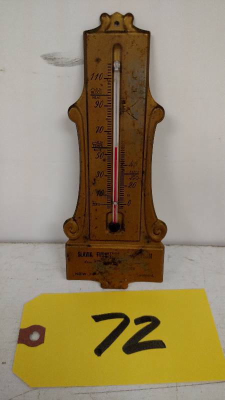 lot 72 image: Slavik Furniture Thermometer, 3 x ...
