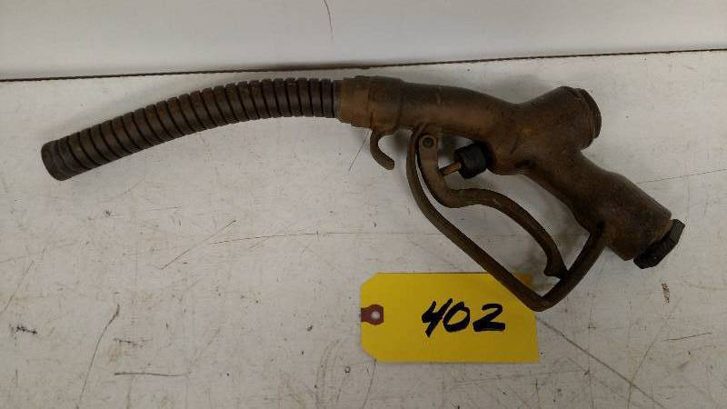 lot 402 image: Buckeye 483X Brass Gas Pump Handle...