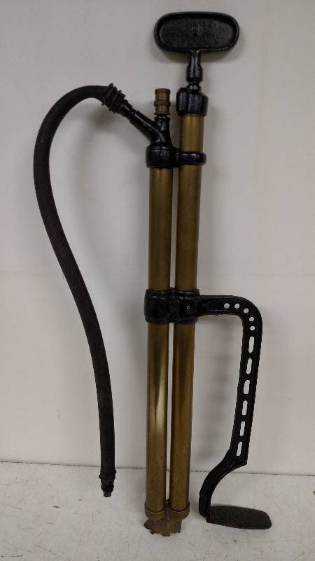 lot 431 image: Vintage Brass Air Pump...