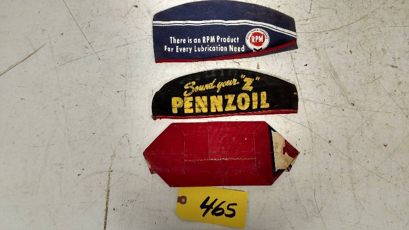lot 465 image: (3) Attendant Caps...