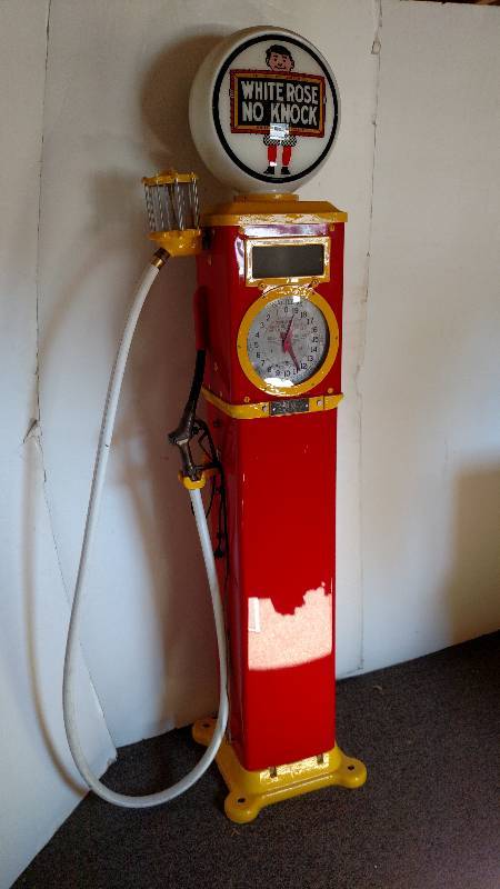 oil directions face & Pump, Clock Figure Bowser Oil Vintage Gas Face Gas oil directions face & Pump, Clock Figure Bowser Oil Vintage Gas Face Gas