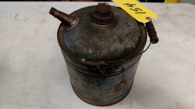 lot 154 image: Galvanized  1 12 Gallon Gasoline ...