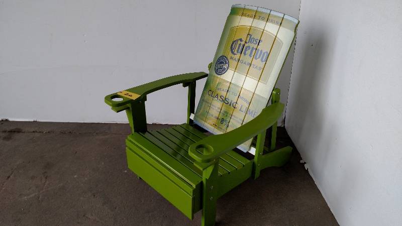 lot 26 image: Jose Cuervo Adirondack Chair, built...