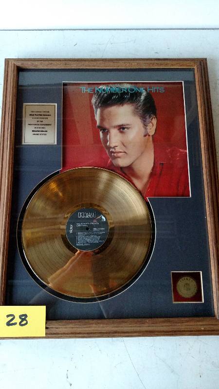 lot 28 image: Elvis Pressley RCA Victor 24 Karat ...
