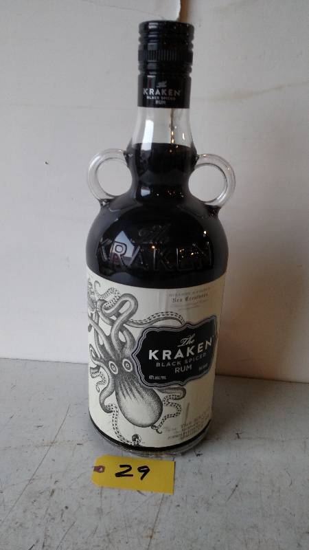 lot 29 image: Kraken Rum Bottle, 24...