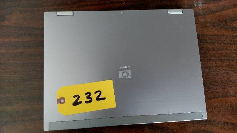 lot 232 image: H.P. Elitebook 8530P, Wiped, No Cor...