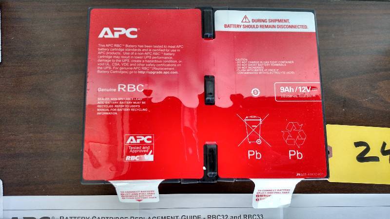 lot 242 image: APC UPS Replacement Battery Cartrid...