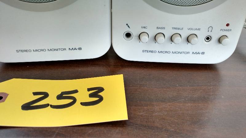 lot 253 image: Pair of Roland MA-8 Stereo Micro Mo...