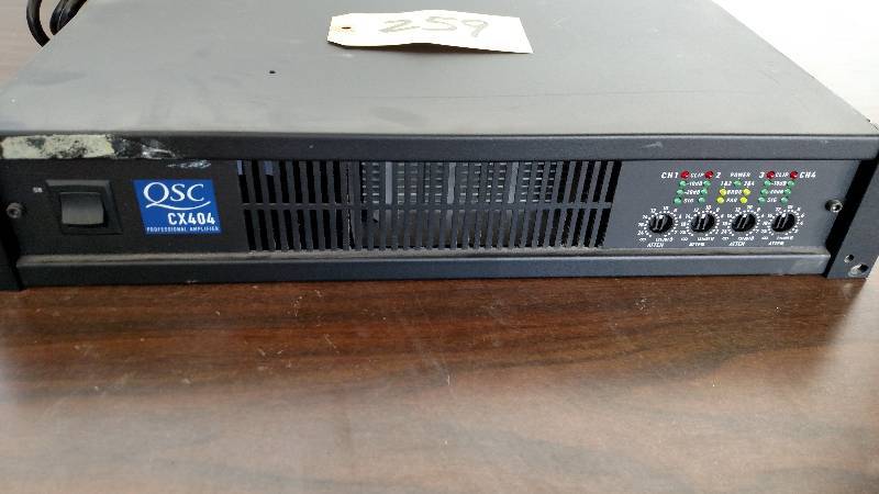 lot 259 image: QSC 404 Professional Amplifier...