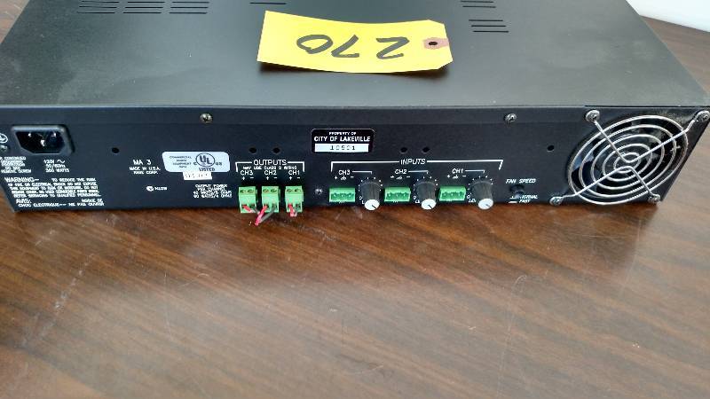 lot 270 image: Rane MA3 Multichannel Amplifier...
