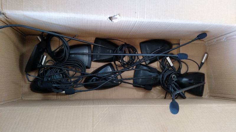 lot 282 image: (8) Shure Microflex MX418DC Cardio...