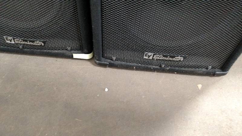 lot 285 image: (2) EV Eliminator Speakers, 26x18x1...