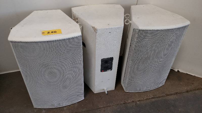 lot 286 image: (3) JBL Sound Power SP215-9 Speaker...