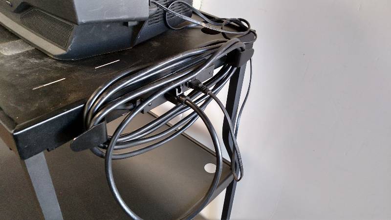 lot 289 image: JVC TV with Apollo AV Cart...