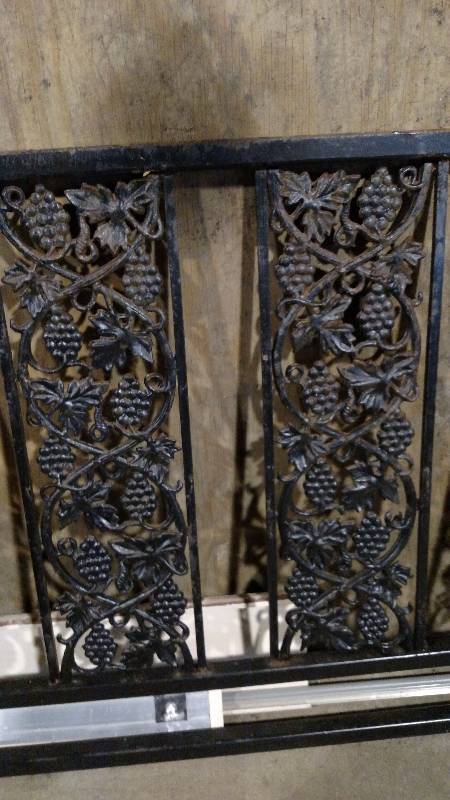 lot 179 image: Steel Fence Panel, Tubing Frame Wit...