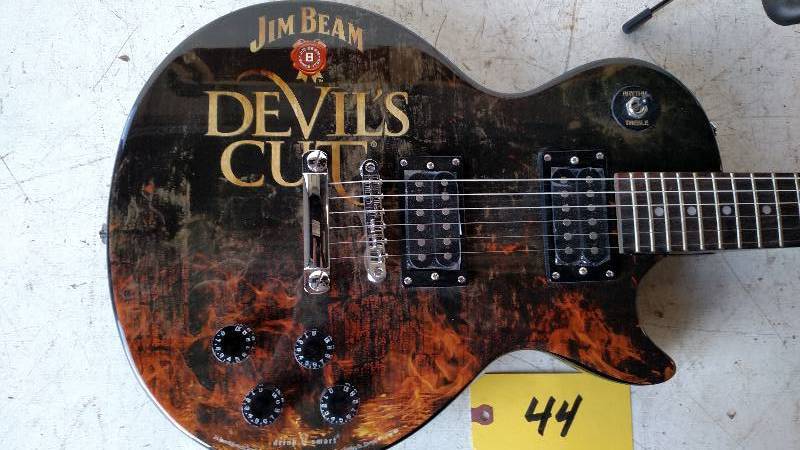 lot 44 image: Jim Beam Devils Cut Electric Guita...