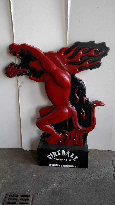 lot 52 image: Fireball Cinnamon Whiskey Display, ...