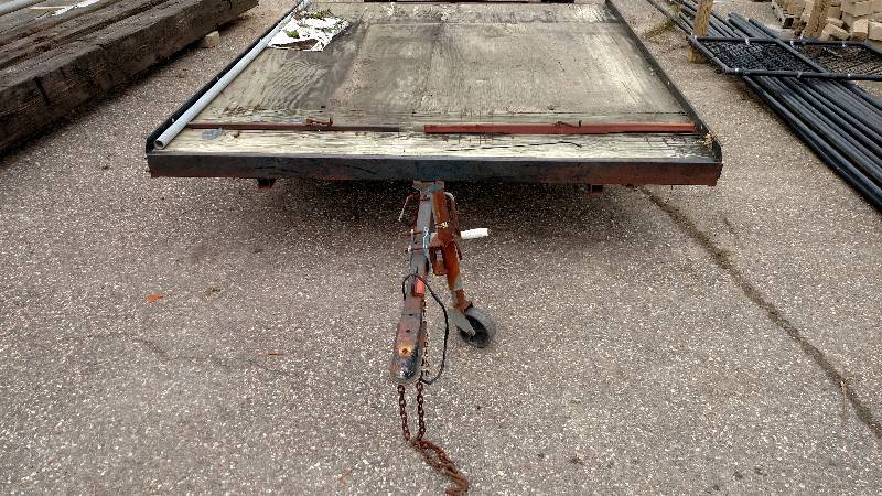 1989 North Country Tilt Bed Snowmobile Trailer