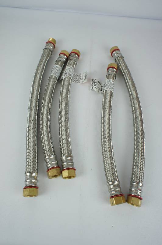 Lot of 5 Watts Stainless Steel Water Heater Supply Line