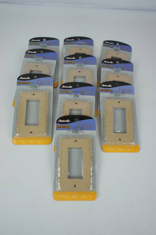 Amerelle Faux Slate Rocker Switch Plates