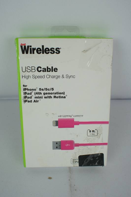 Just Wireless USB Cable Pink