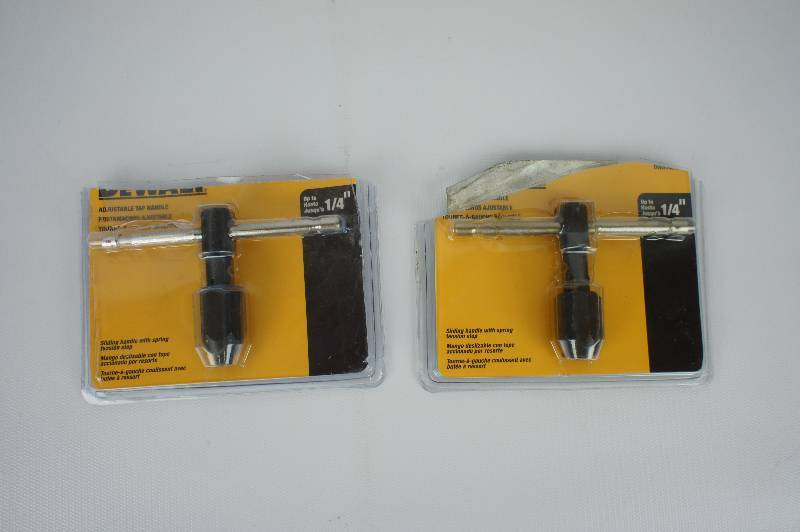 Two DEWALT Tap & Die 14 in. Adjustable Tap Handle