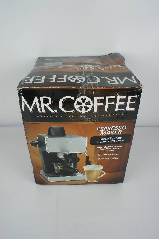 Mr. Coffee Espresso Maker, Stainless Steel and Black