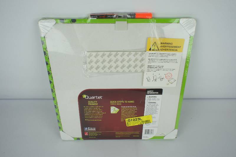 Quartet Dry-Erase Board, 14 x 14 Inches, Frameless, Neon Green Surface
