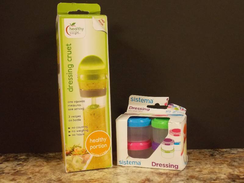 Healthy Pour Dressing Cruet and Dressing Travel Containers