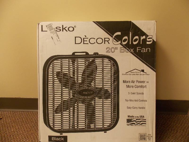 Lasko Dcor Colors 20 Box Fan