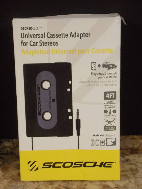 Scosche Universal Cassette Adapter for Car Stereos
