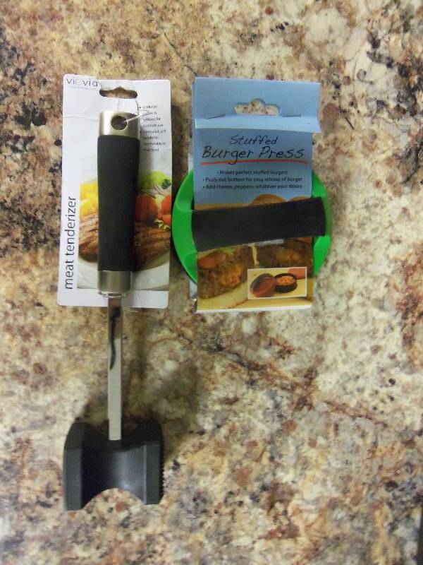 Meat Tenderizer and Stuffed Burger Press