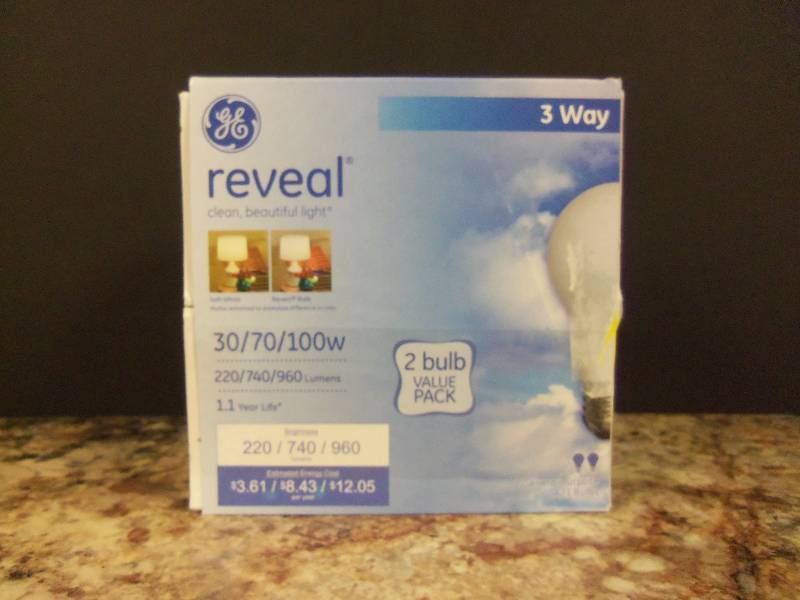 Reveal 3-Way Light Bulb