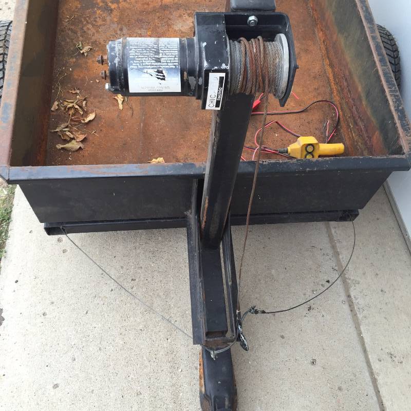 YARD TRAILER, WITH ELECTRIC DUMP
