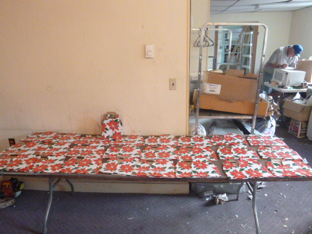 lot 6 image: 25 Poinsettia Under Wraps Boxes