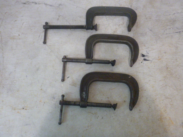 lot 34 image: 3 C-Clamps
