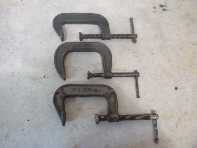 lot 35 image: 3 C-Clamps