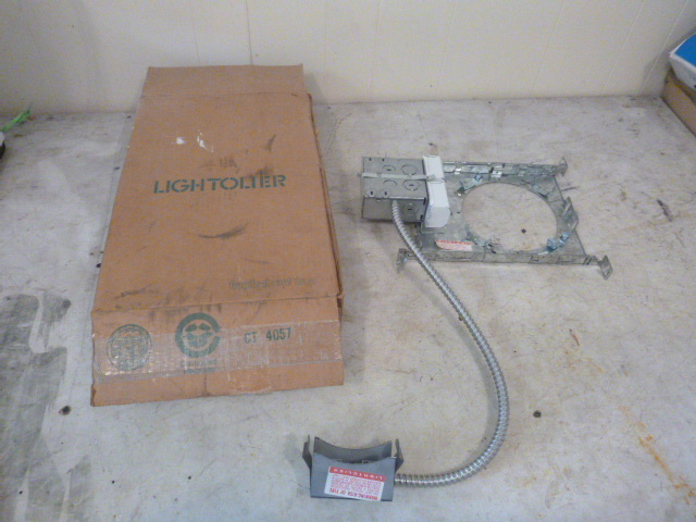 lot 53 image: Lightolier Recessed Fluorescent Lytecaster Shallow Frame-In Kit