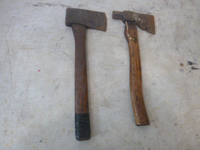 lot 96 image: Roofing Hammer and Hatchet