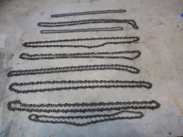 lot 58 image: 9 Miscellaneous Chainsaw Chains