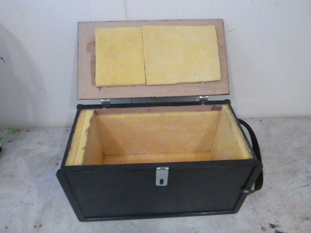 lot 163 image: Wood Storage Box