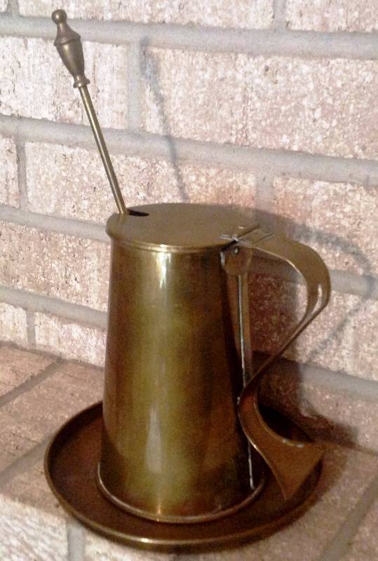 Vintage Brass Wall Mount Firestarter Cape Cod Fire Starter Lighter Hearthware Wood Stove