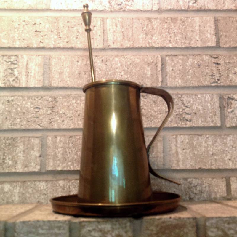 Vintage Brass Wall Mount Firestarter Cape Cod Fire Starter Lighter