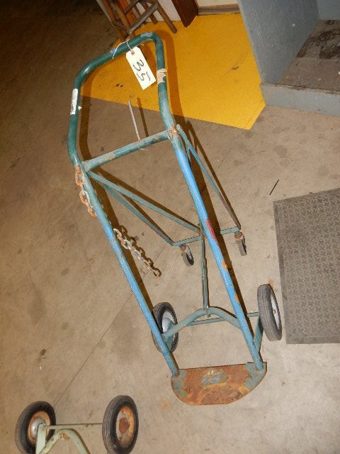Single upright tank cart