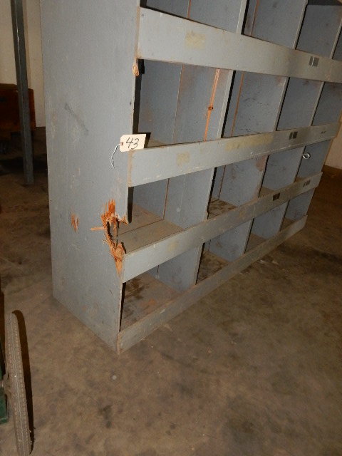 Wood Compartmented storage shelf